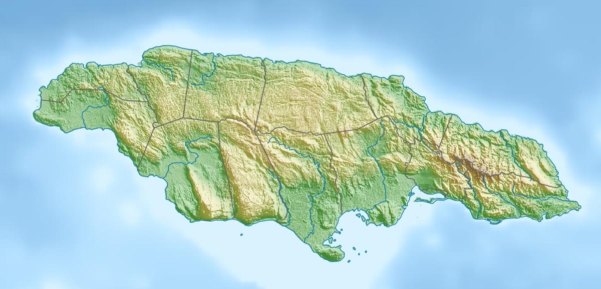 지도의 구호 자메이카