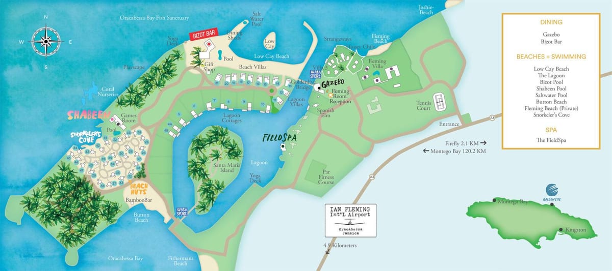 지도 자메이카의 리조트