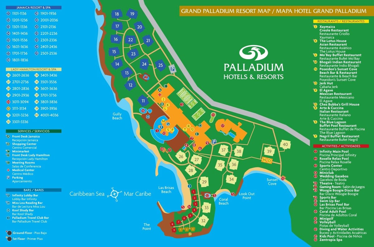 지도 grand palladium jamaica resort
