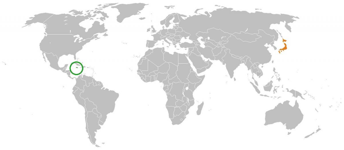 자메이카에서 세계의 지도