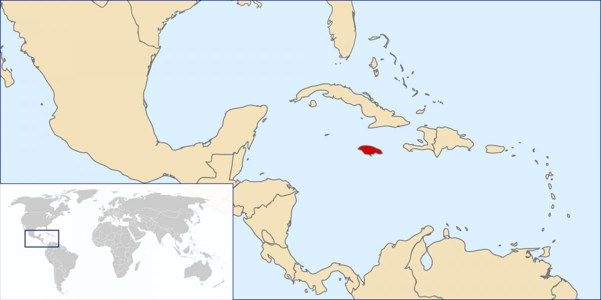 자메이카 지도에서 세계